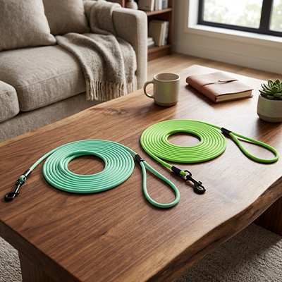 Laisse pour Chien de couleur vive tente de bleu ou vert