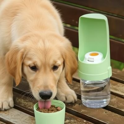 Gourde pour Chien capuchon servant de bol de nourriture