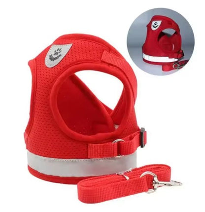 Harnais chien grand harnais rouge