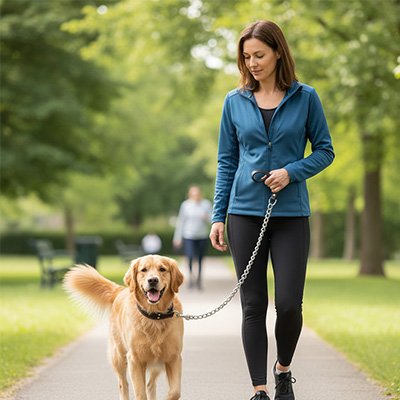 Laisse pour chien Chaîne métallique robuste