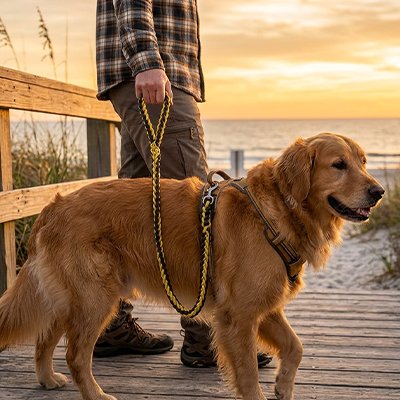 Laisse pour Chien deux couleur vives