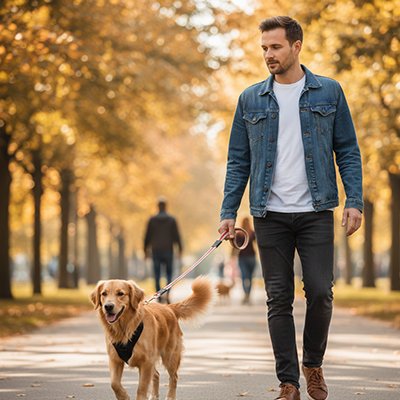 Laisse pour Chien Dimension idéale offrant liberté de mouvement et contrôle optimal