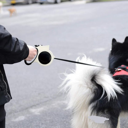 Laisse pour chien femme se promenant avec son chien en laisse 