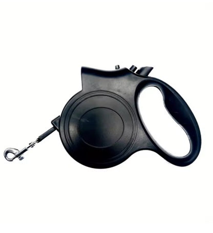 Laisse pour chien noir retractable
